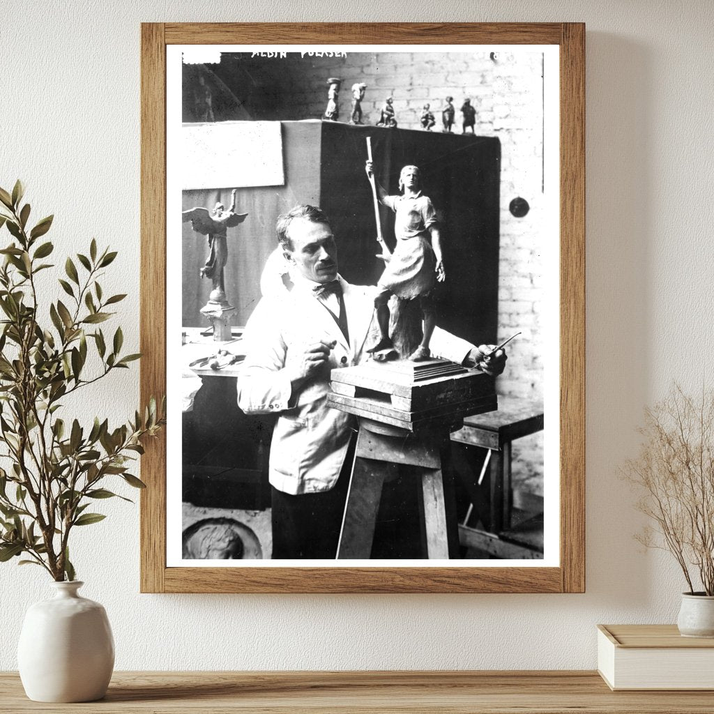 Historic Albin Polasek Print, Vintage Art