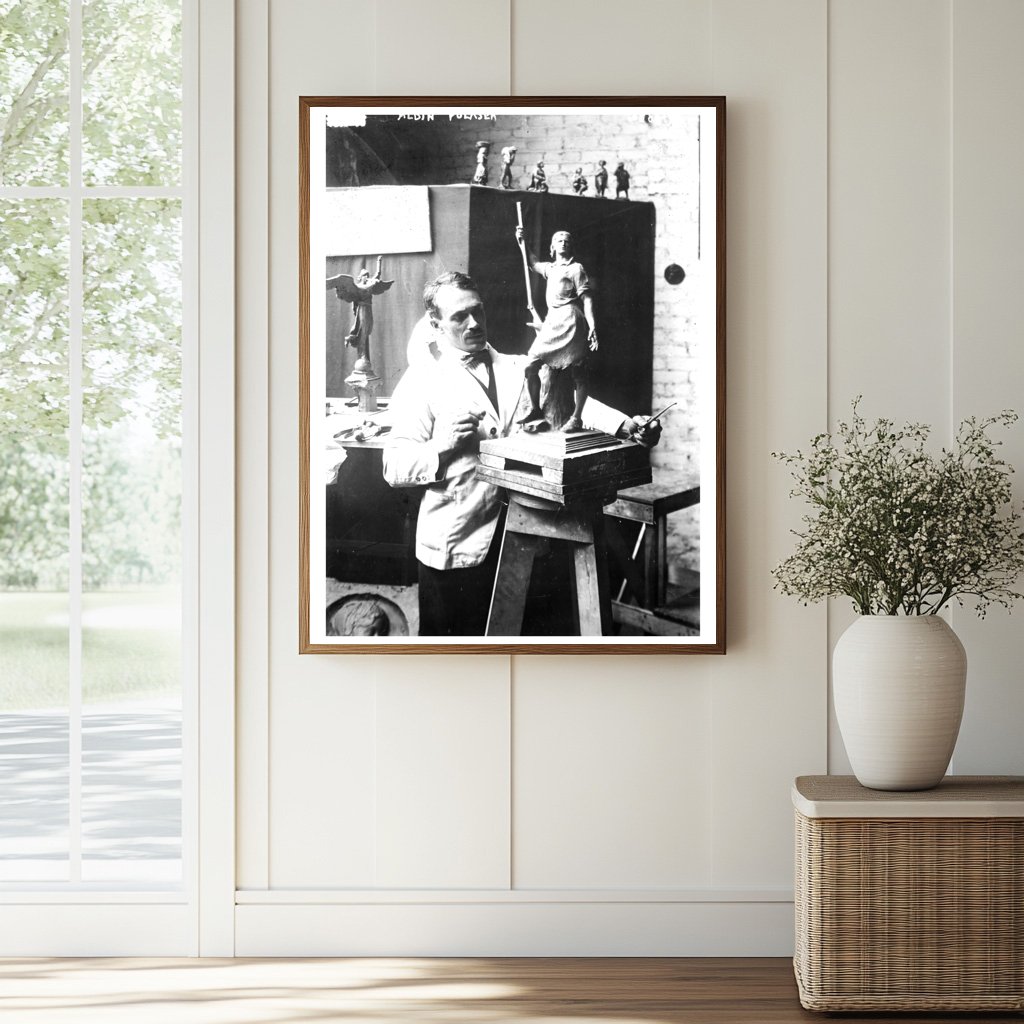 Historic Albin Polasek Print, Vintage Art