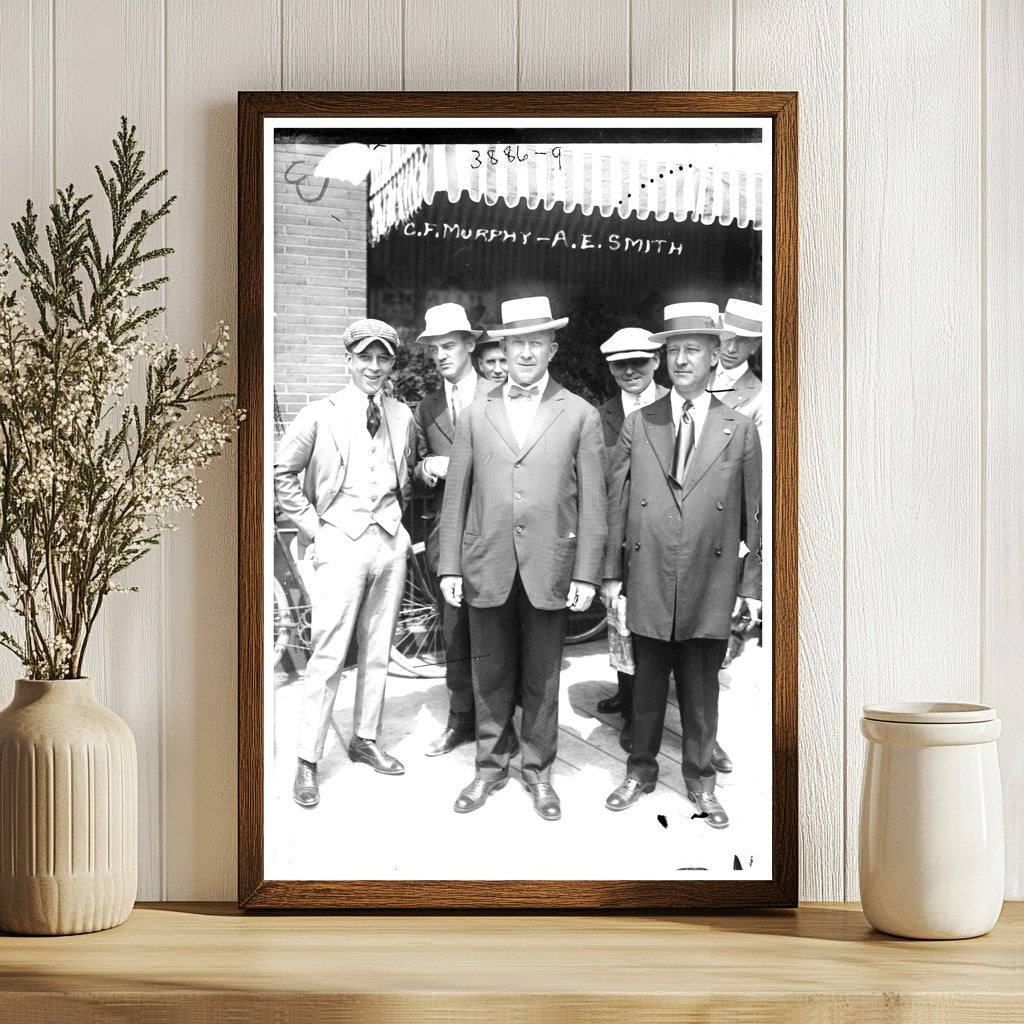 1916 Glass Negative of Two Historical Figures