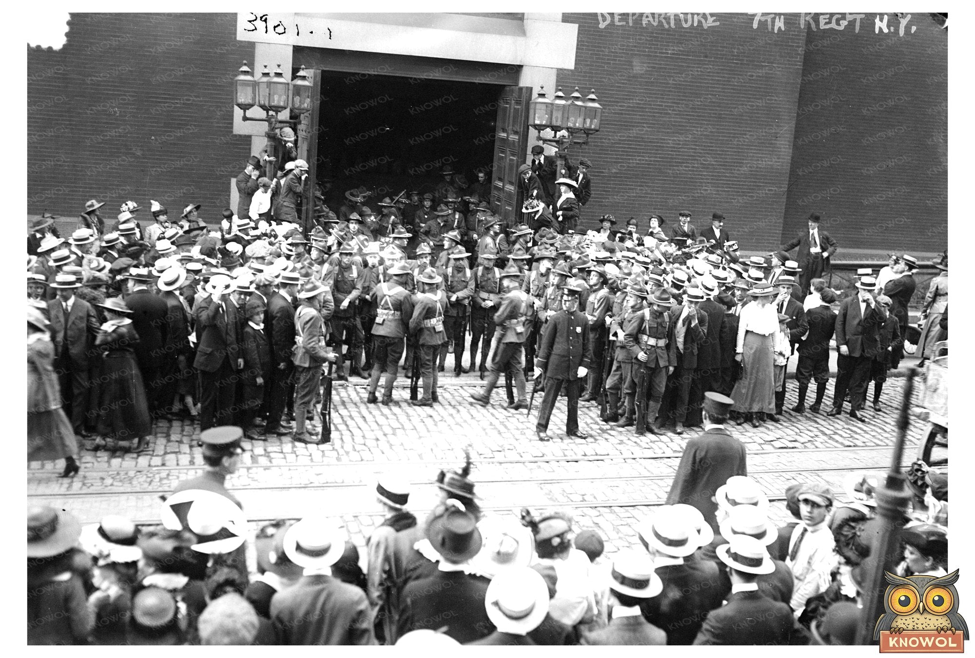 Historic Send-Off of New Yorks 7th Regiment Soldiers