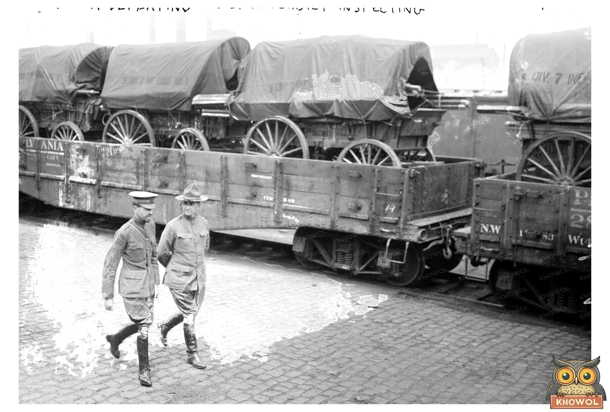 7th New York Regiment Departure: 1910s Military Inspection