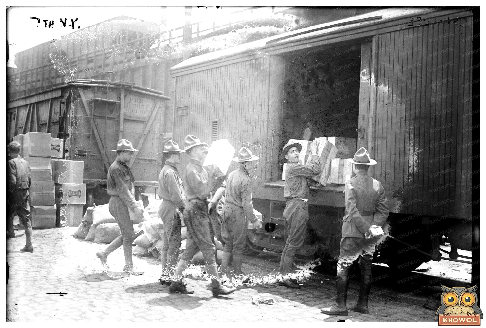 Historic 7th New York Regiment During WWI Era