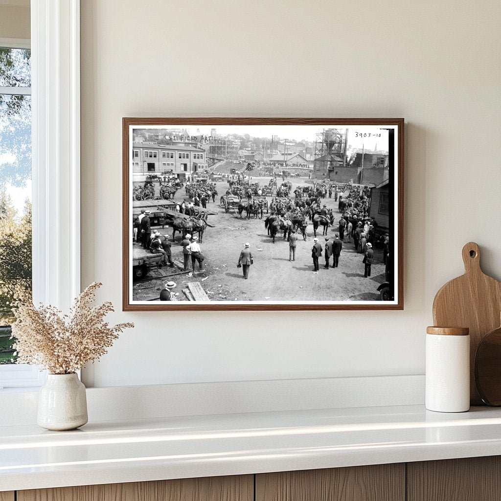 1916: 1st Field Artillery Training in Action