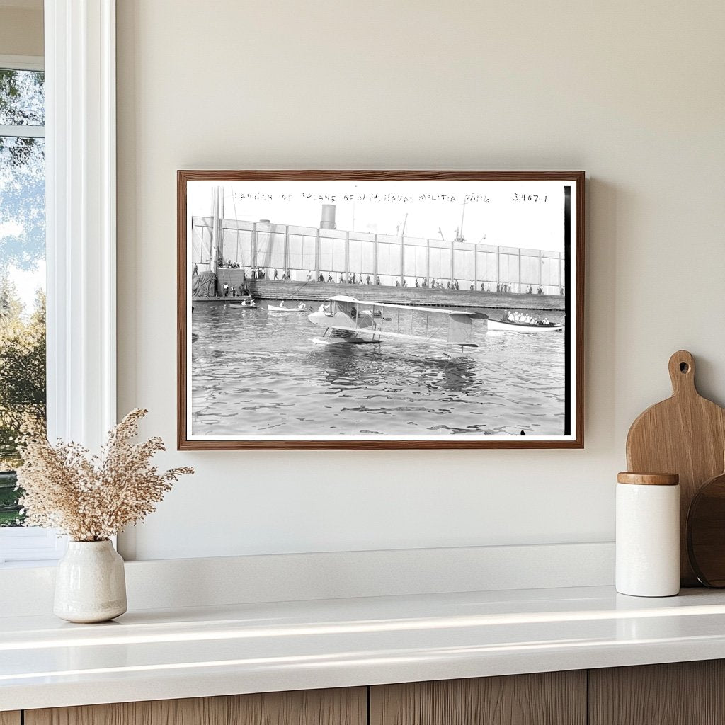 Historic 1916 Naval Militia Plane Launch in New York