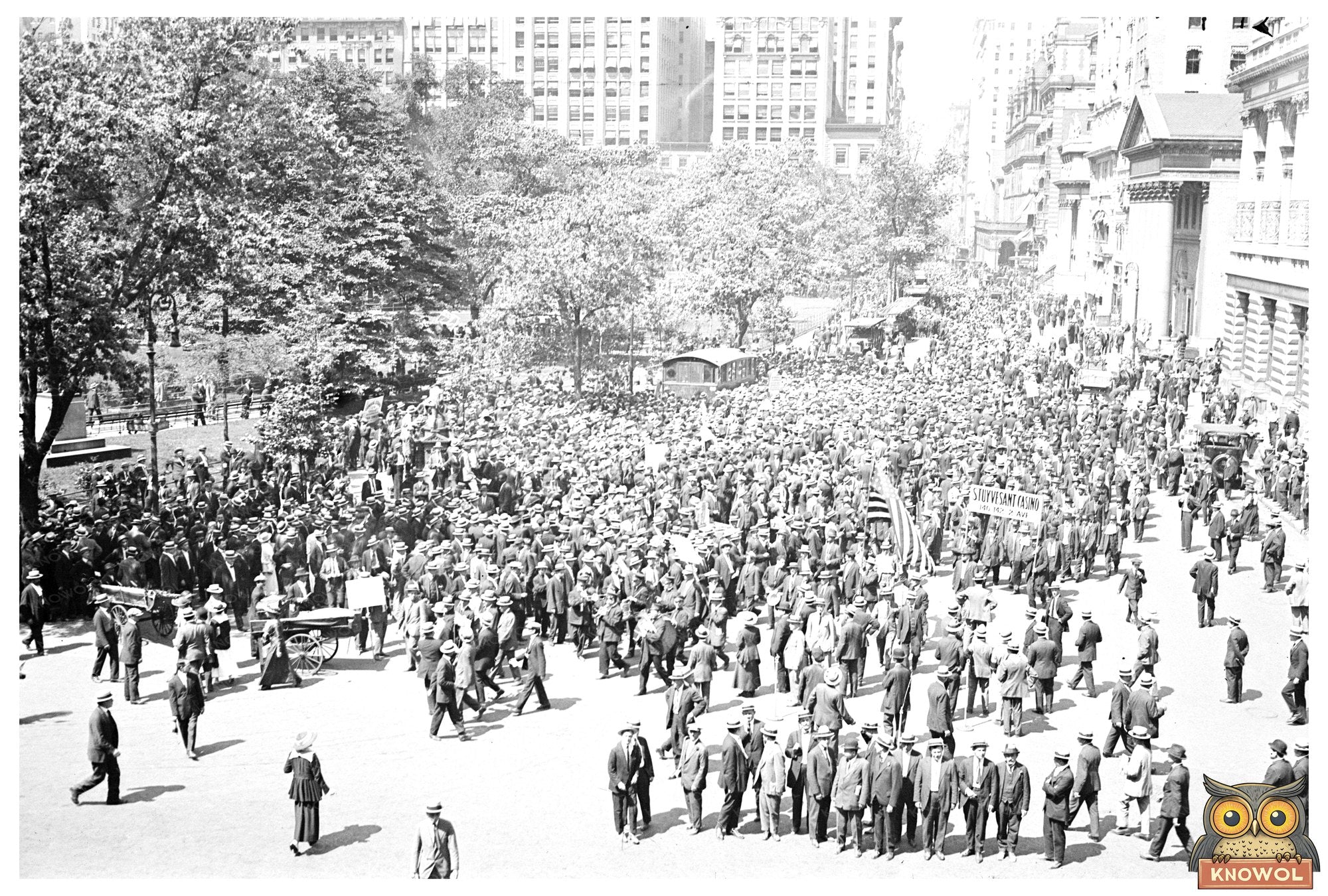 Artisans Crafting Cloaks in Historic Madison Square