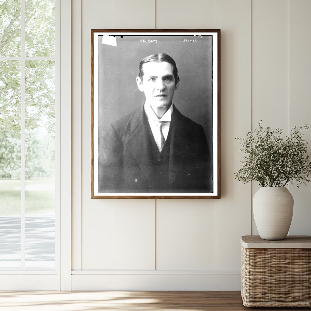 Historic Th. Baty Print, Vintage Art