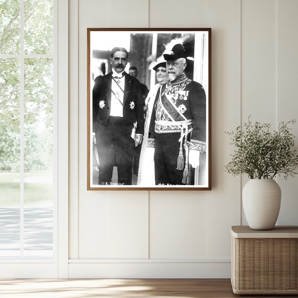 Historic Gov. Gen. of Indo-China & French Ambassador, Tokyo Print, Vintage Art