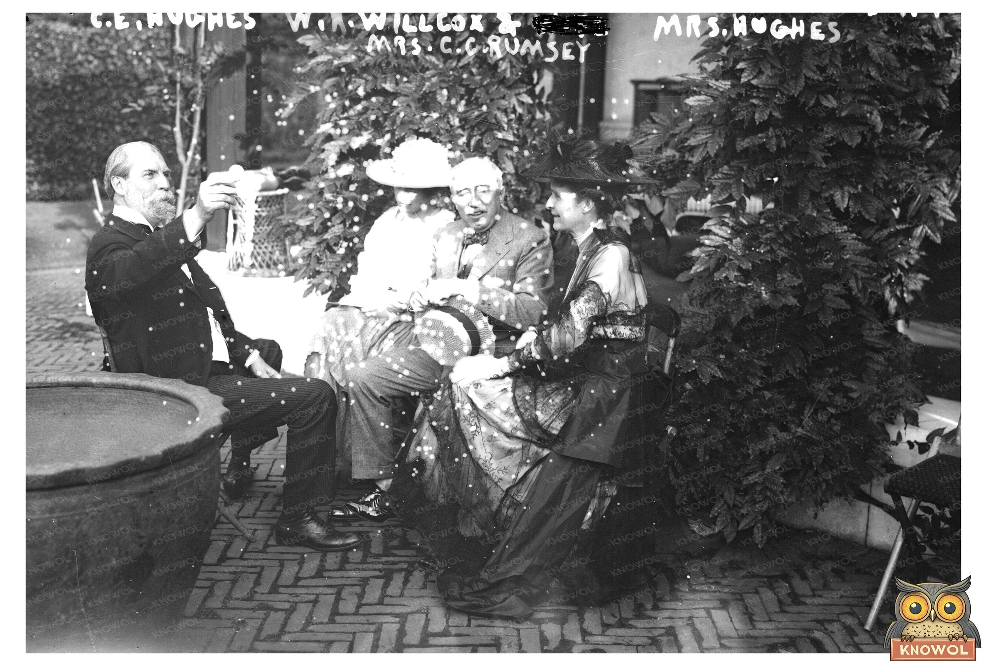 1920s Gathering of Notable Figures in Vintage Portrait