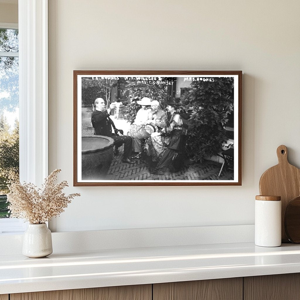 1920s Gathering of Notable Figures in Vintage Portrait