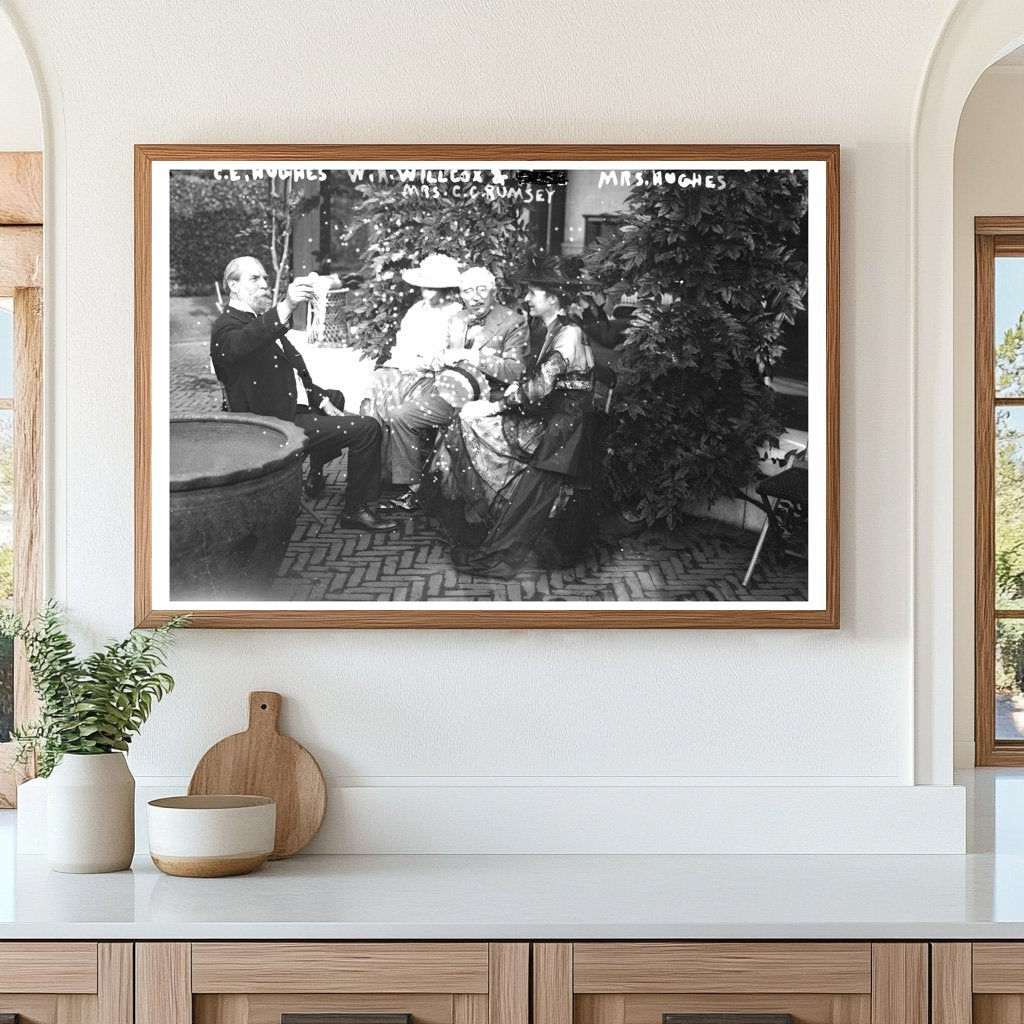 1920s Gathering of Notable Figures in Vintage Portrait