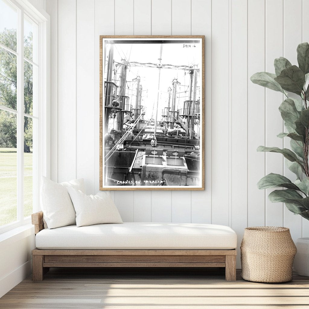 1916 Milazza Cranes: A Glimpse into Sicilys Port Life