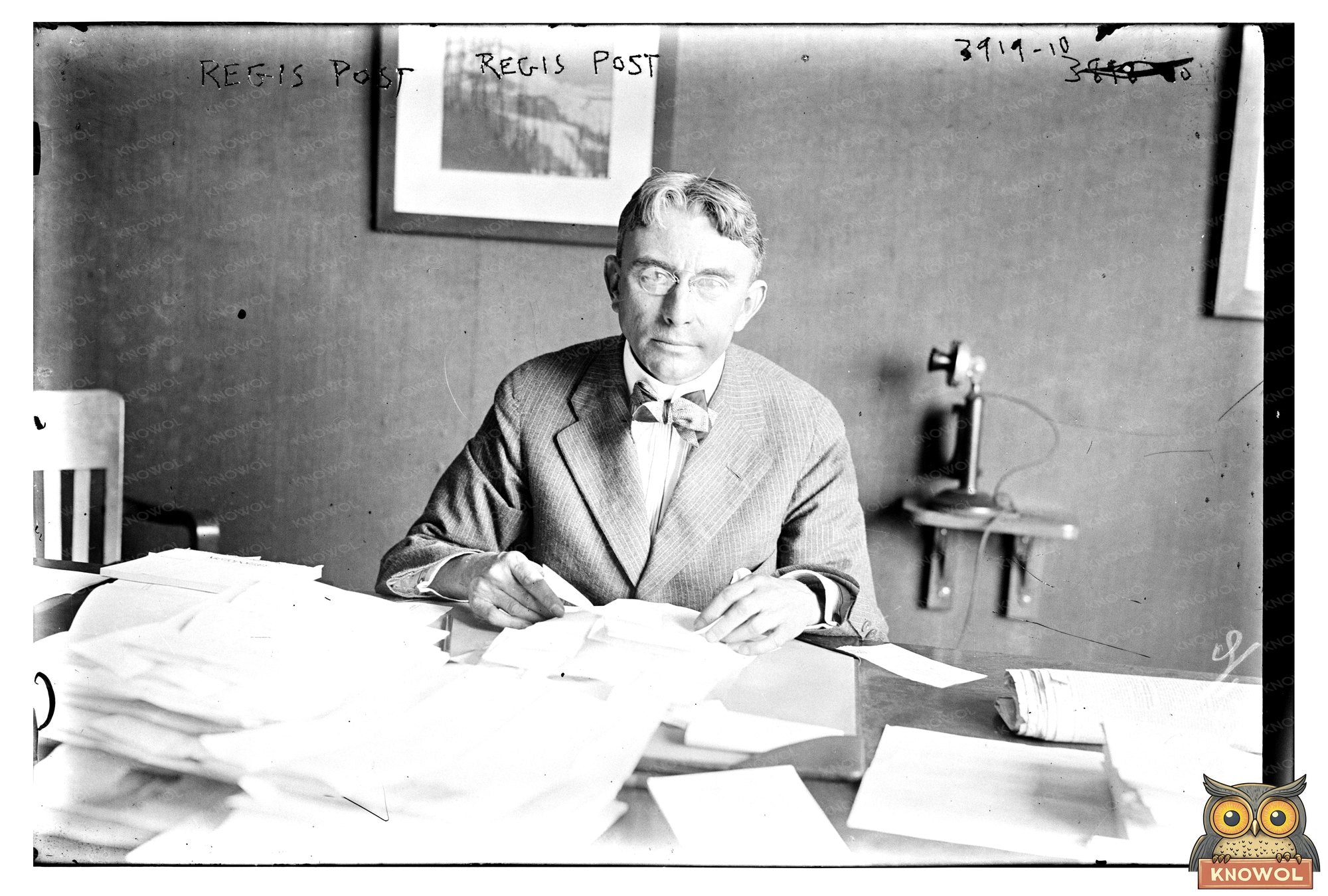 Vintage 1910s New York City Regis Post Scene