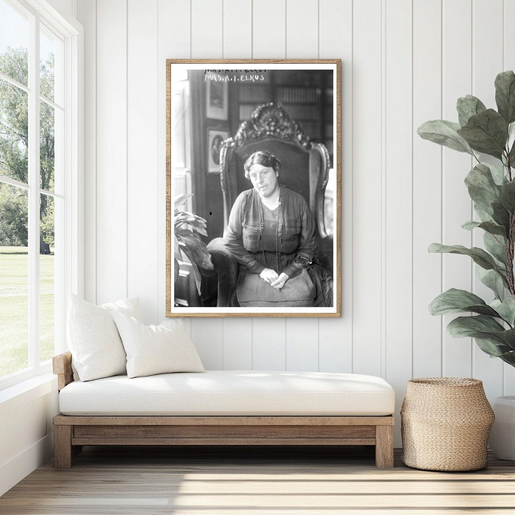 Elegant Mrs. A.I. Elkus: A 1915-1920 Portrait