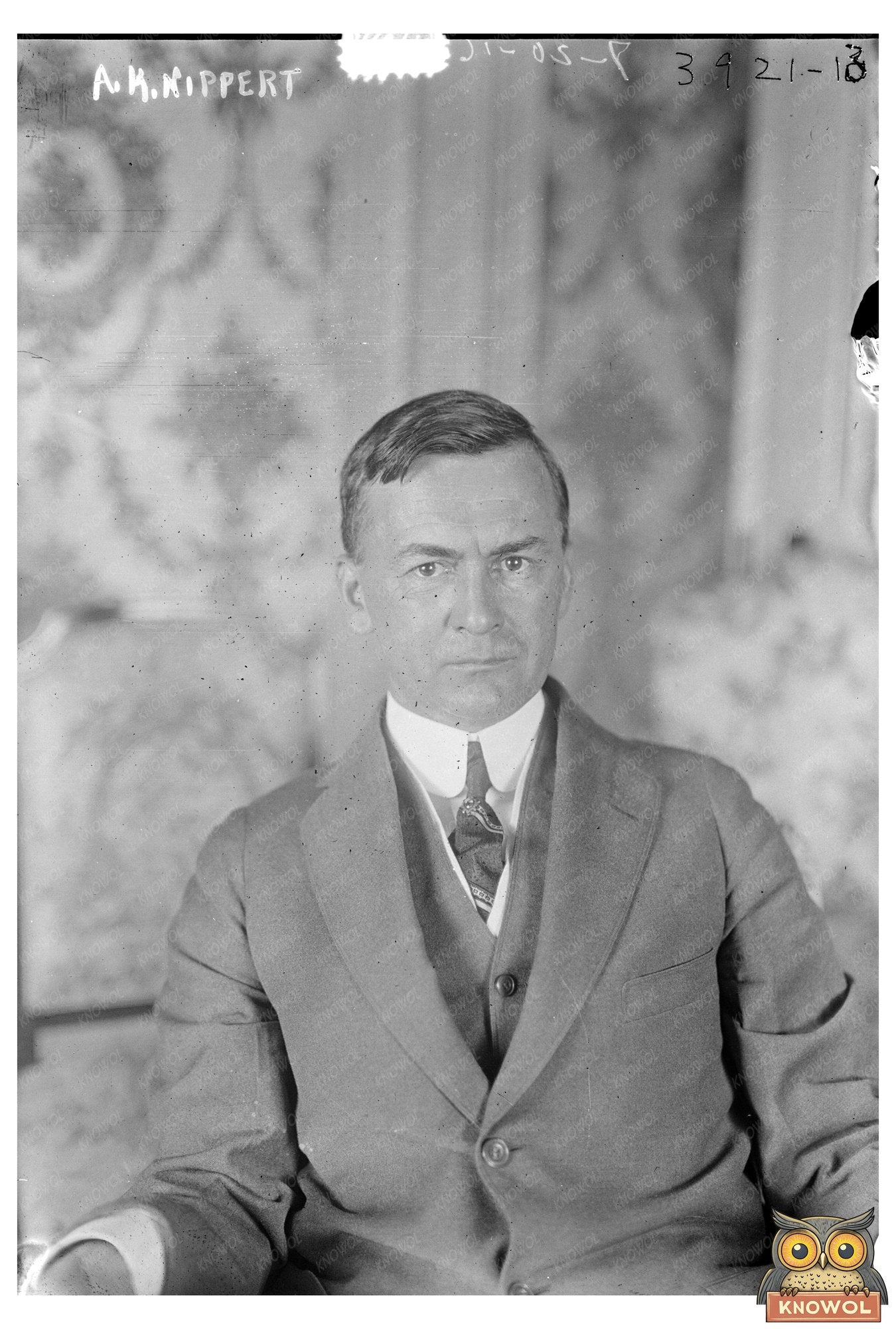 A.K. Kippert: 1915 Portrait of Early 20th Century Icon