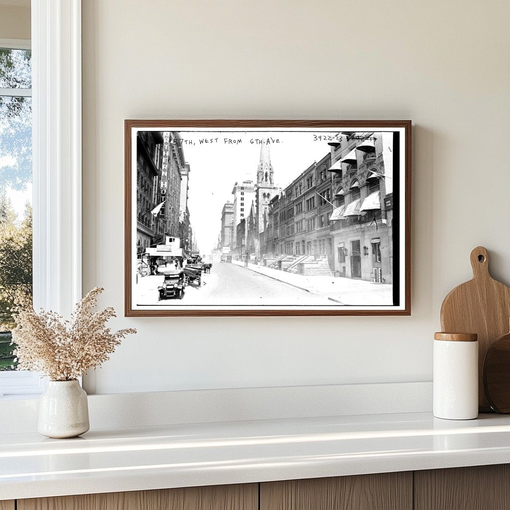 1916 New York City: 57th St & 6th Ave Intersection