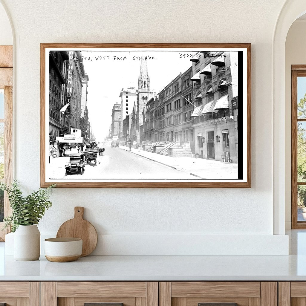 1916 New York City: 57th St & 6th Ave Intersection