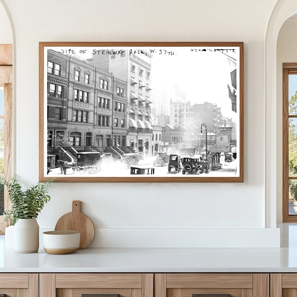 Historic Steinway Hall Site, W. 57th St., 1916