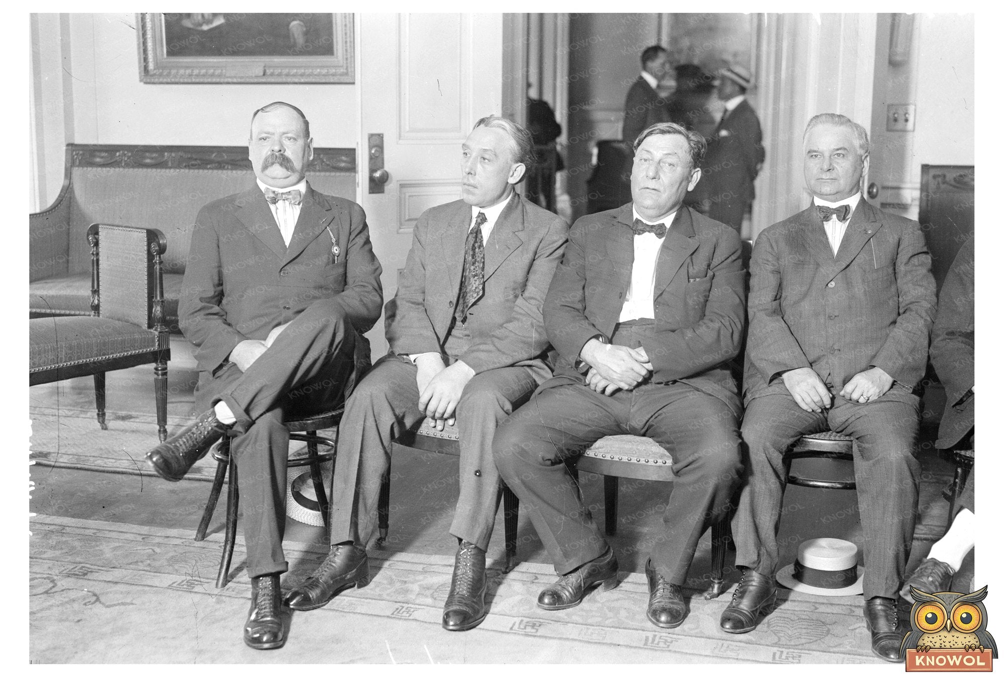 1916 Gathering of Four Friends in Historic Snapshot