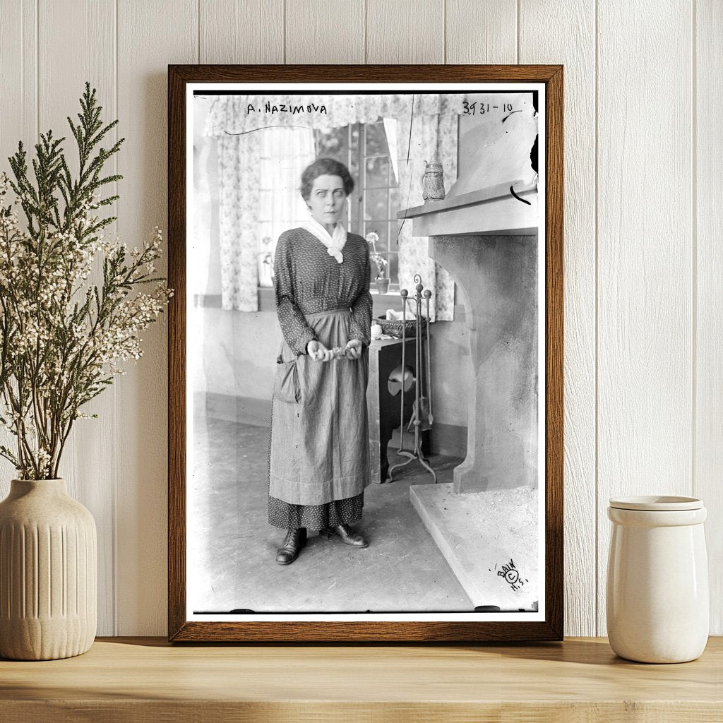 1926 Portrait of Silent Film Star A. Nazimova