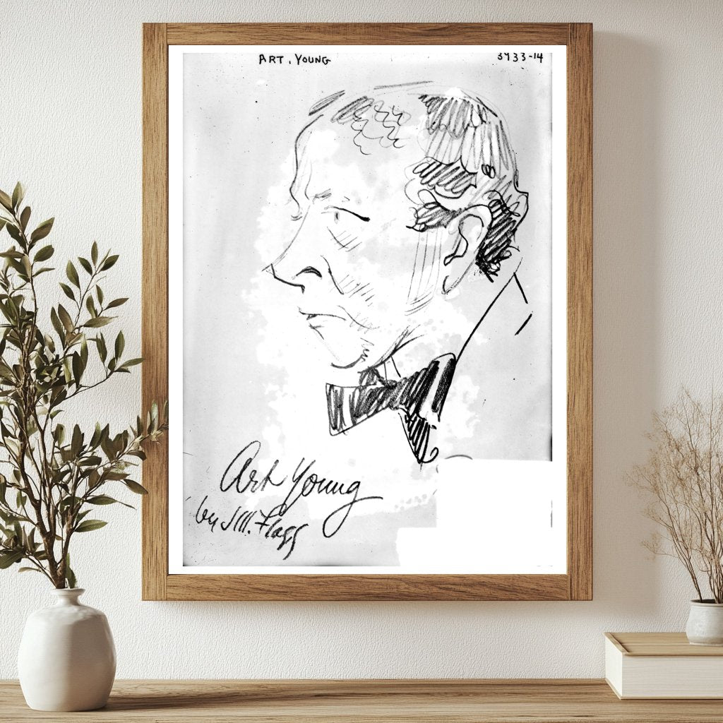Historic Art Young Print, Vintage Art