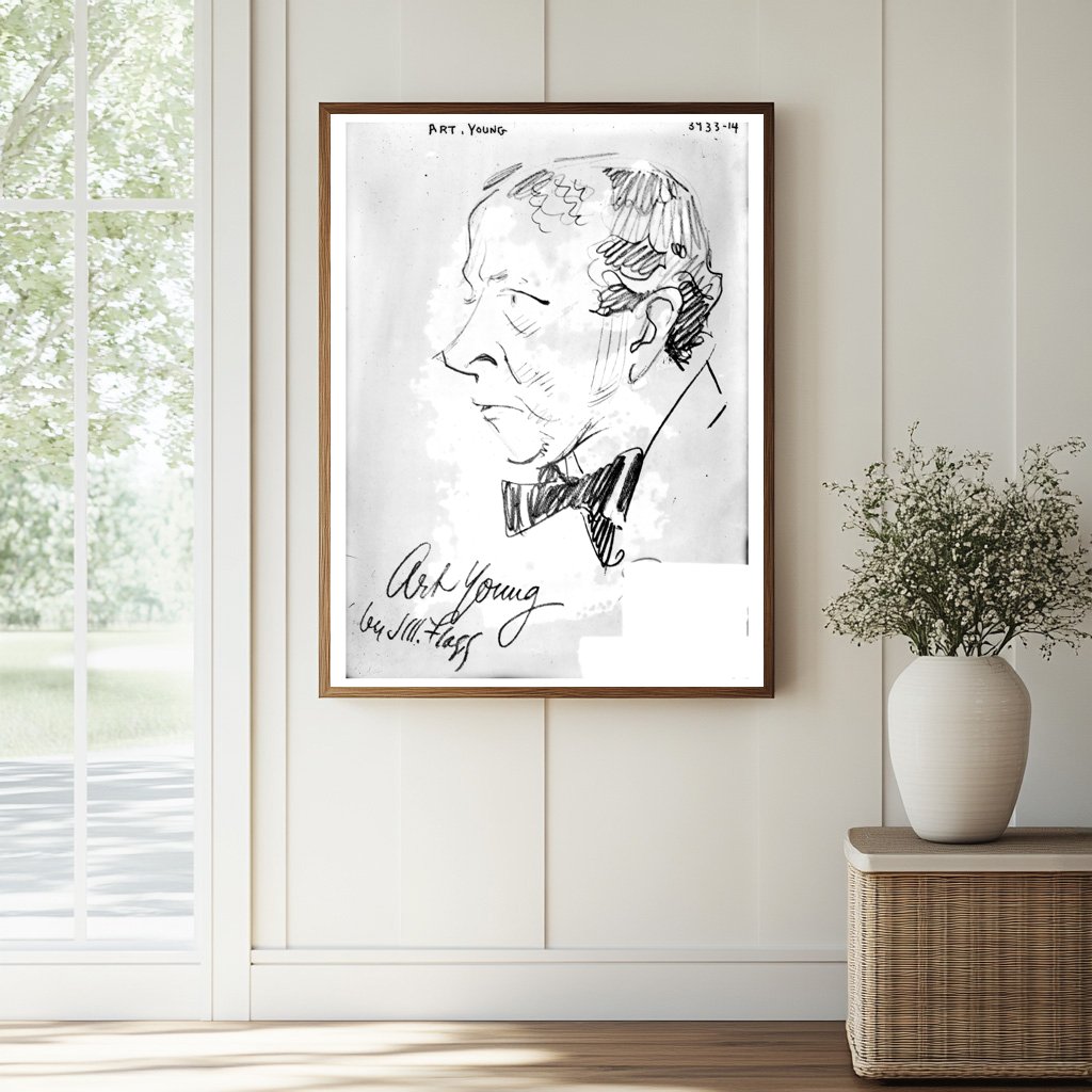 Historic Art Young Print, Vintage Art