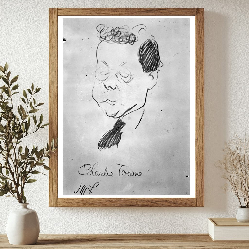 Historic C.H. Towne Print, Vintage Art