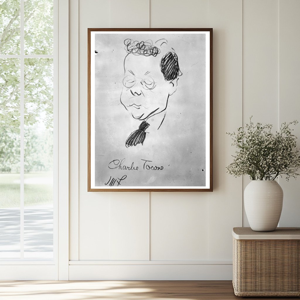 Historic C.H. Towne Print, Vintage Art