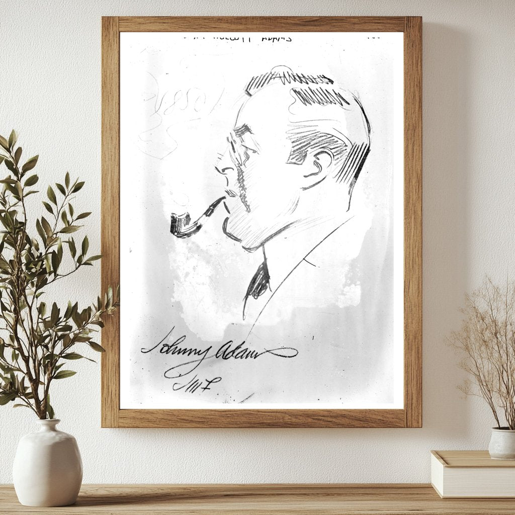 Historic John Wolcott Adams Print, Vintage Art