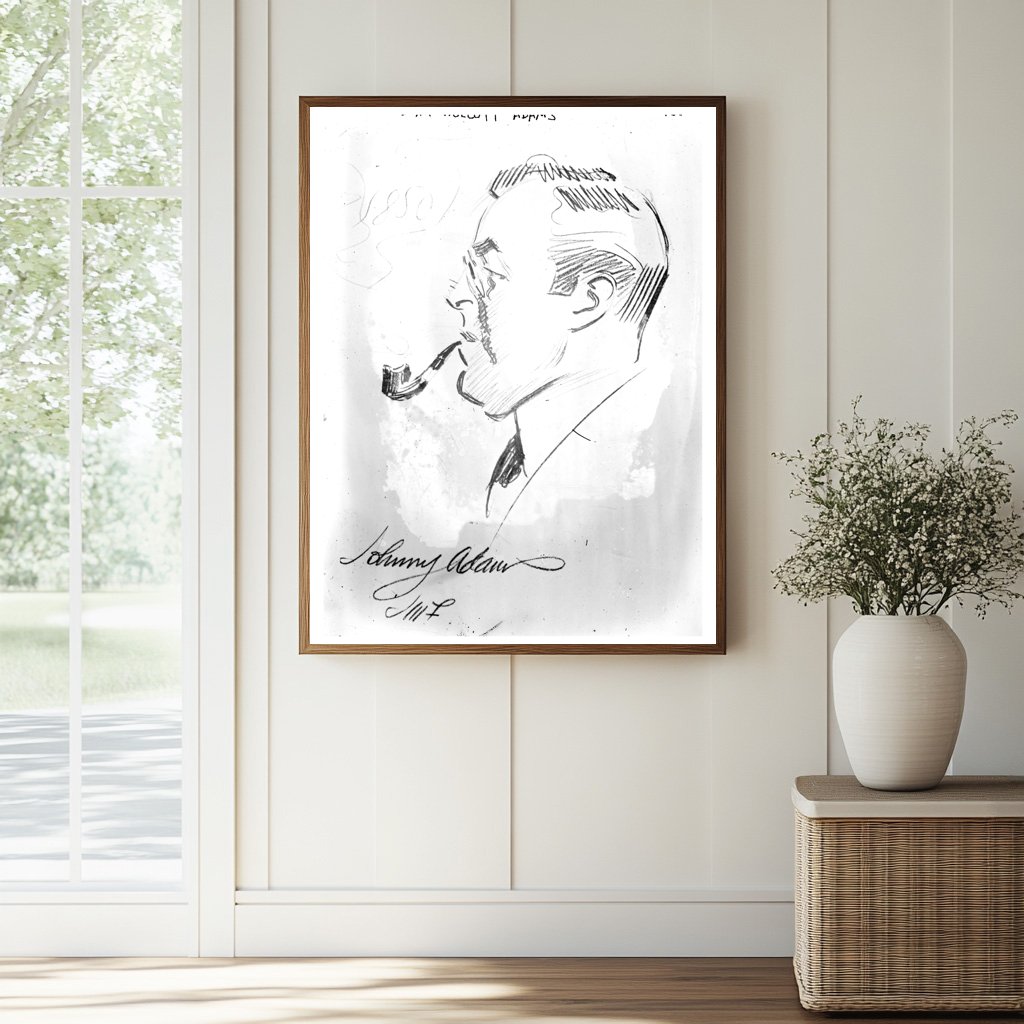 Historic John Wolcott Adams Print, Vintage Art