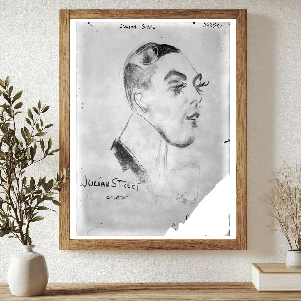 Historic Julian Street Print, Vintage Art