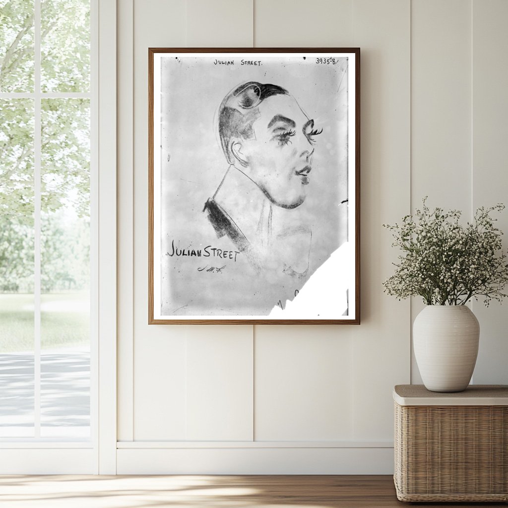 Historic Julian Street Print, Vintage Art