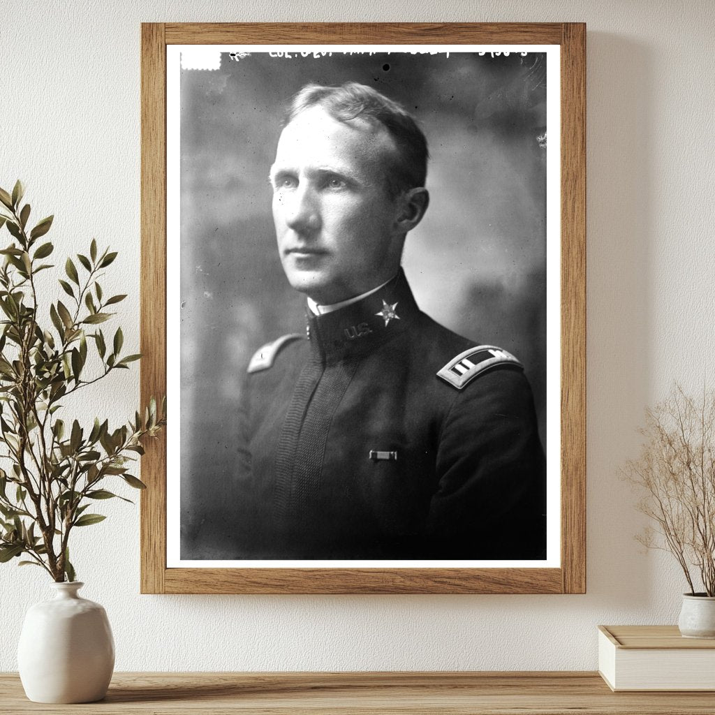 Historic Col. Geo. Van H. Moseley Print, Vintage Art