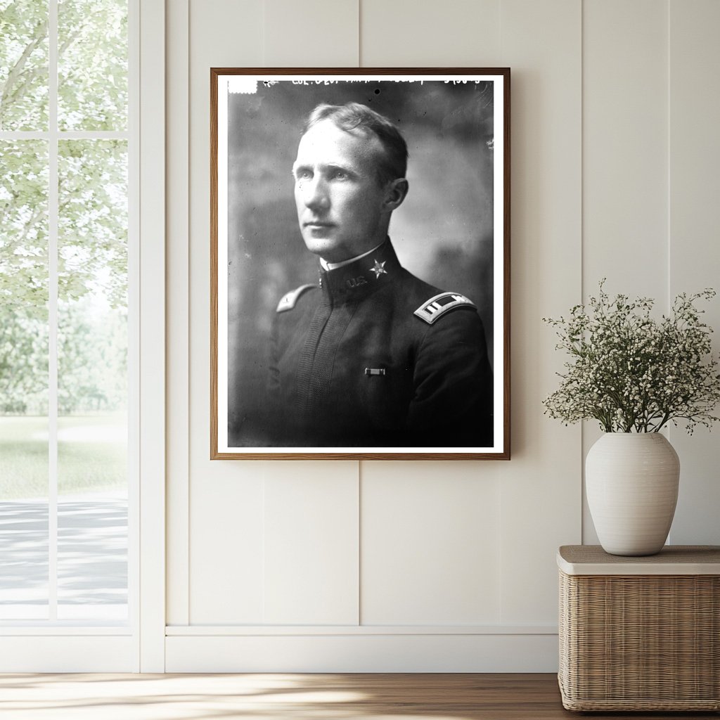 Historic Col. Geo. Van H. Moseley Print, Vintage Art