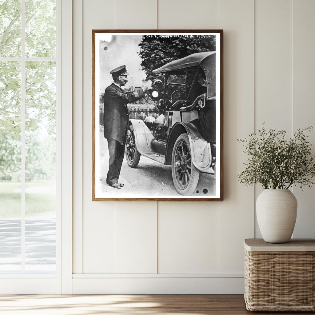Historic Child quarantine, Trenton Print, Vintage Art