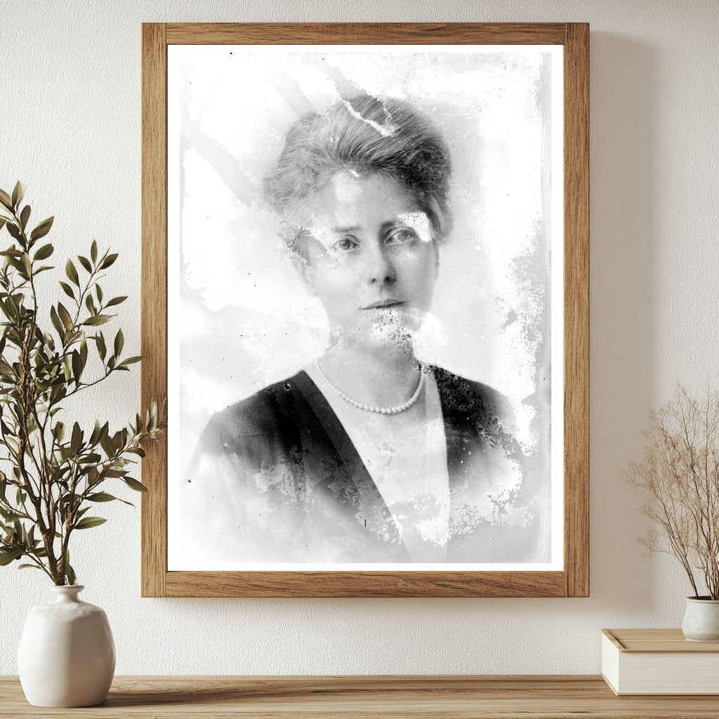 Historic Mrs. W.H. Carnegie Print, Vintage Art