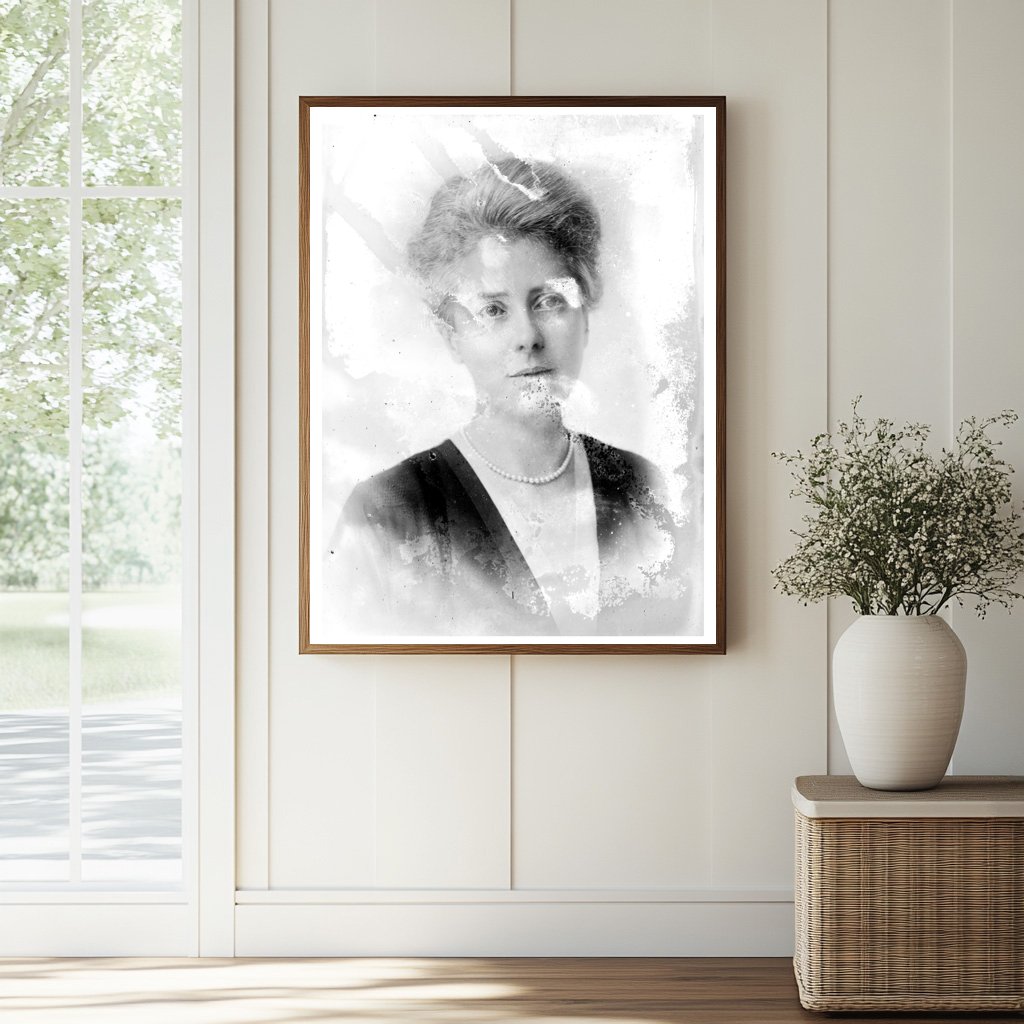 Historic Mrs. W.H. Carnegie Print, Vintage Art