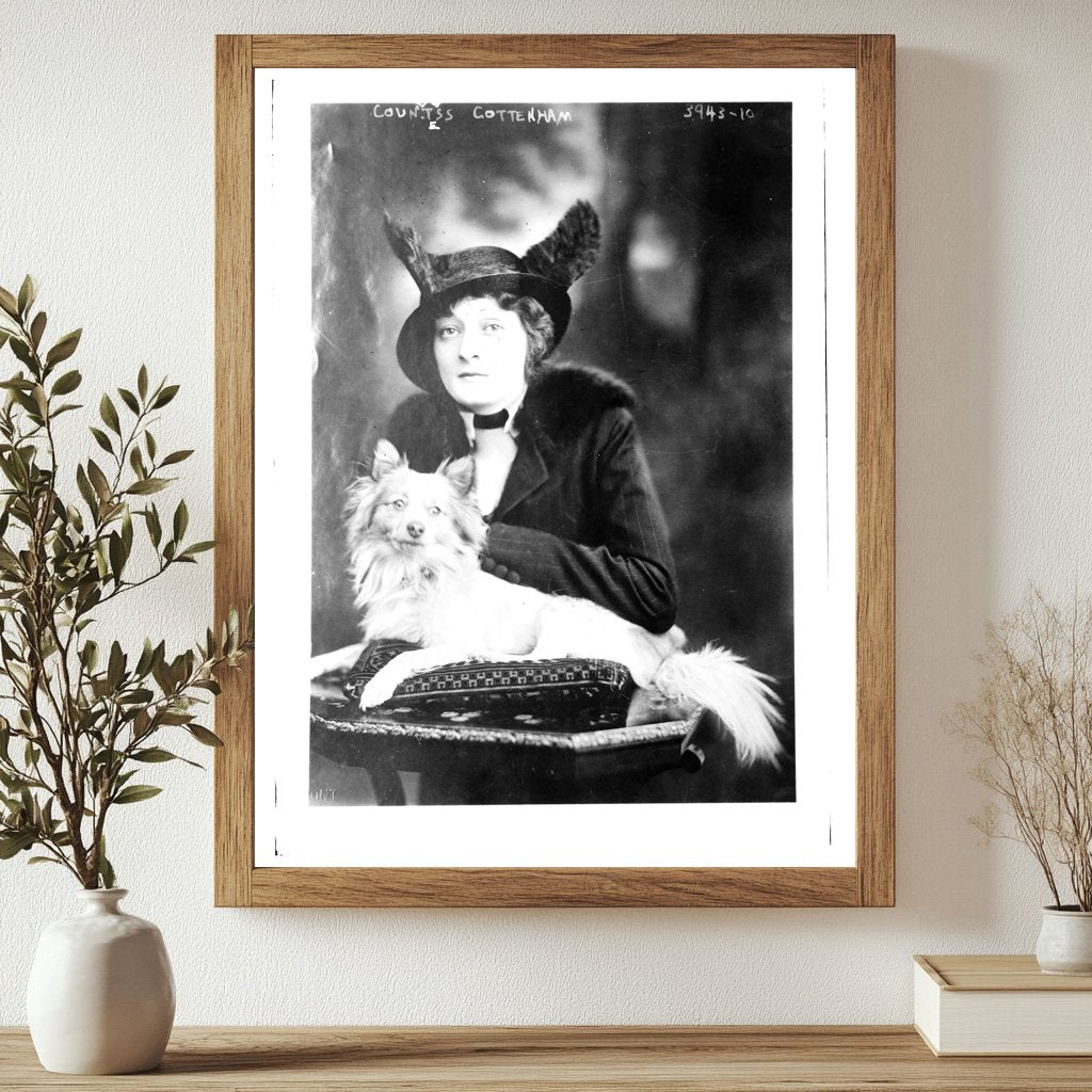 Historic Countess Cottenham Print, Vintage Art