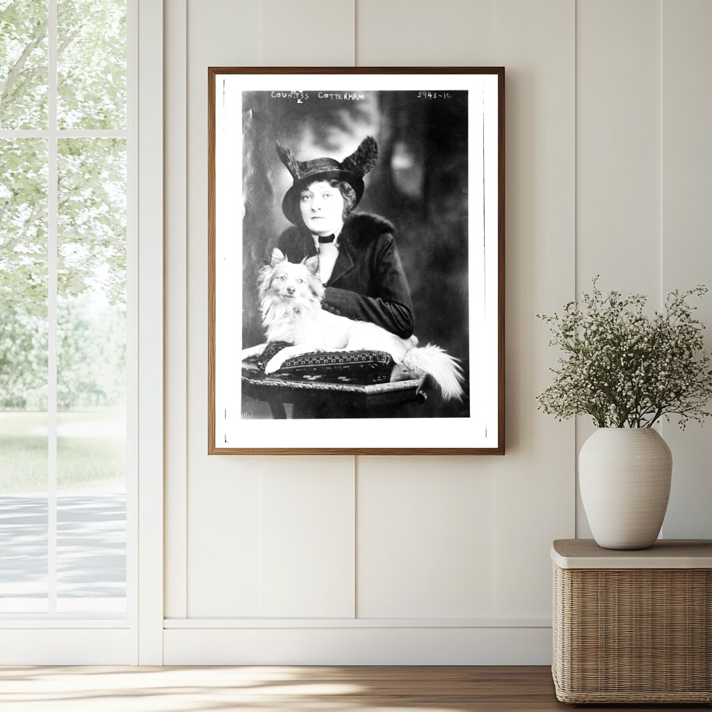 Historic Countess Cottenham Print, Vintage Art