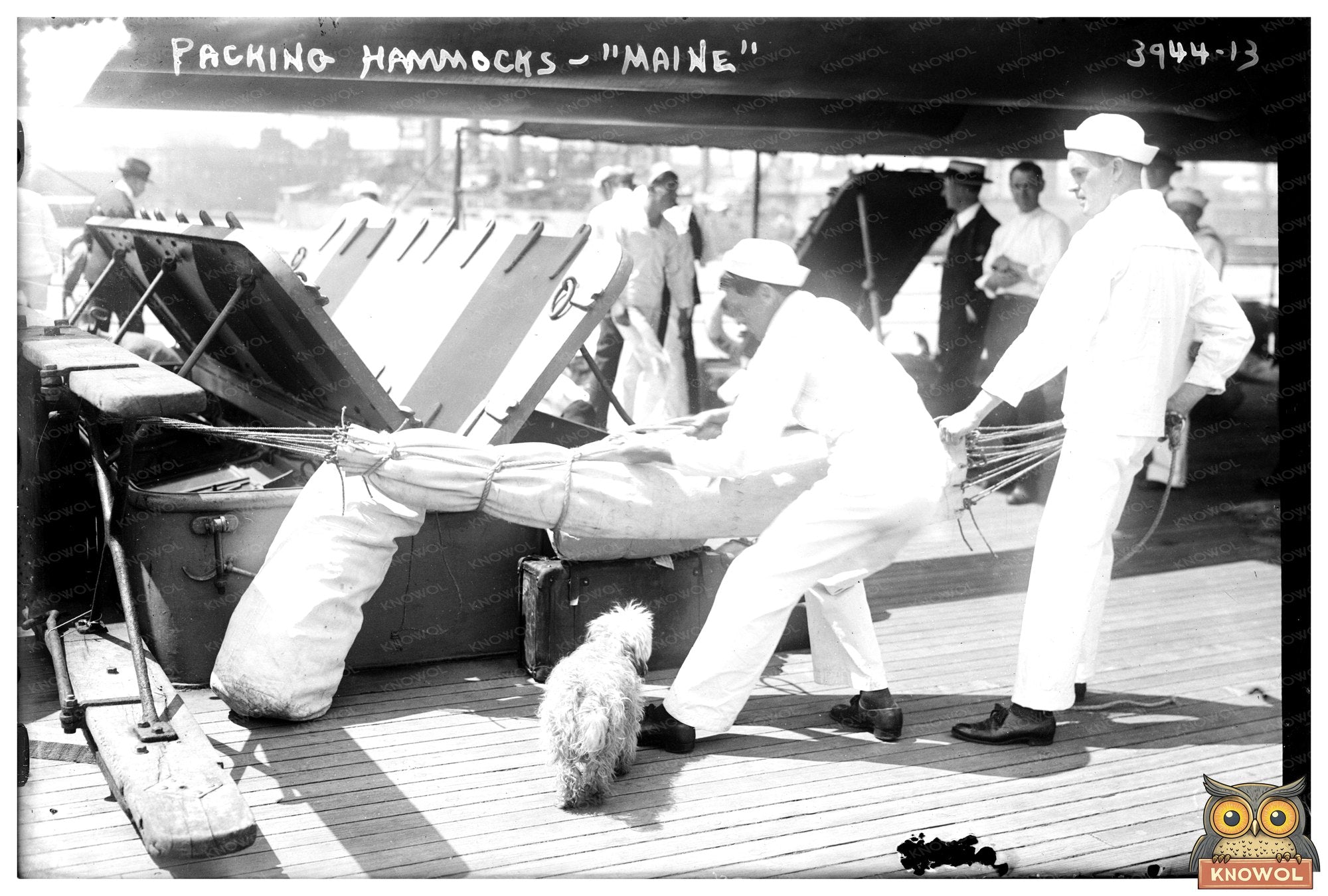 1910s Maine Workers Packing Hammocks in Factory
