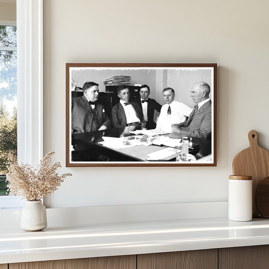 Historic Treasurers Portrait from the 1920s Era