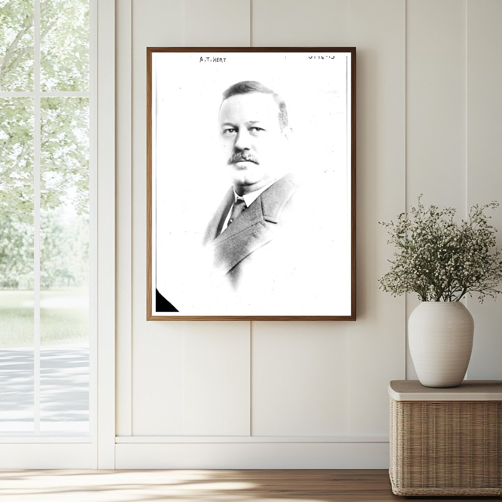 Historic A.T. Hert Print, Vintage Art