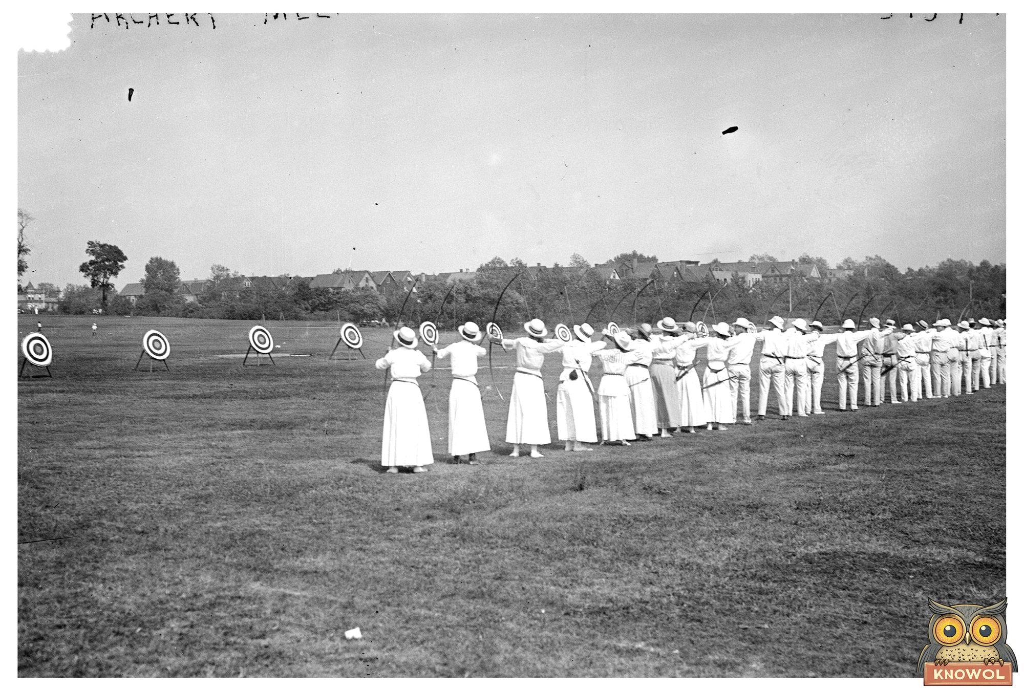 Vintage 1910s Archery Meet: American Sports History