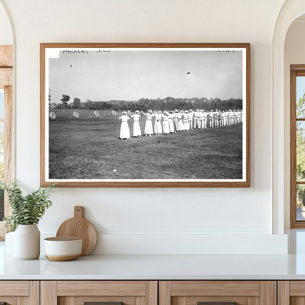 Vintage 1910s Archery Meet: American Sports History