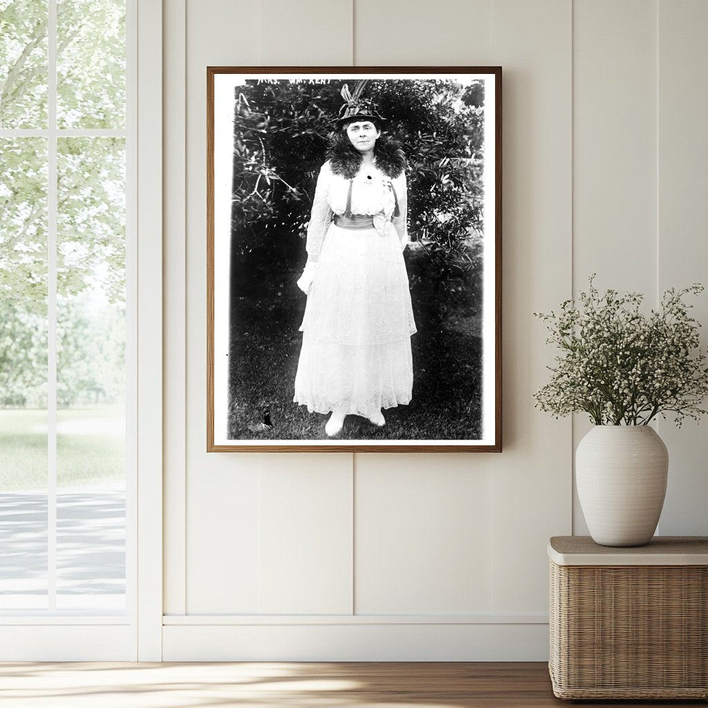 Historic Mrs. Wm. Kent Print, Vintage Art