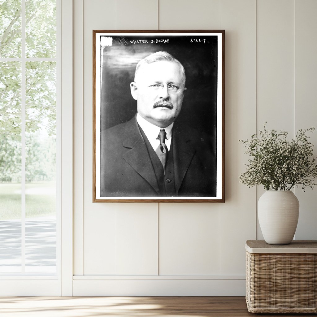 Historic Walter S. Dickey Print, Vintage Art