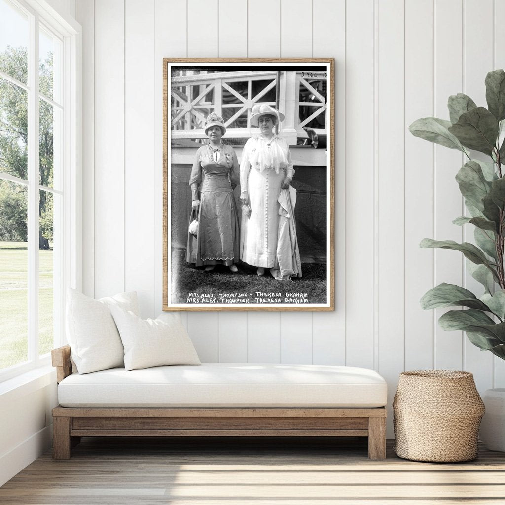 1916 Photo of Mrs. Alex Thompson & Theresa Graham
