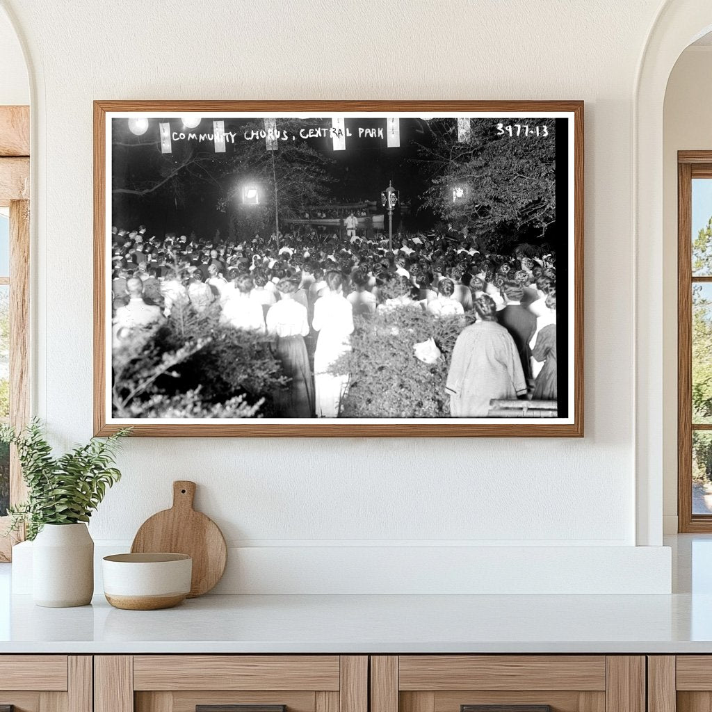 Vibrant Community Chorus Serenades Central Park (1915)