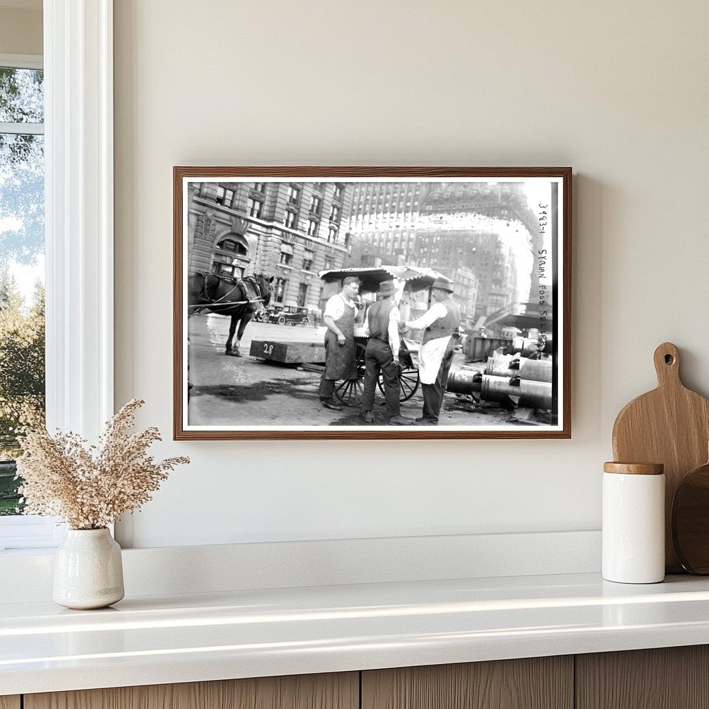 1910s Syrian Street Food Seller in Daily Life