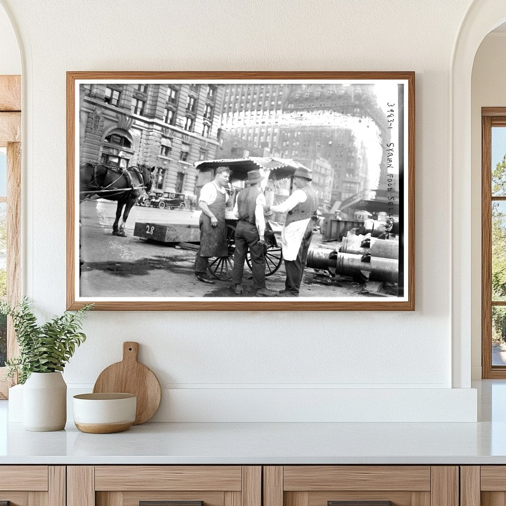 1910s Syrian Street Food Seller in Daily Life