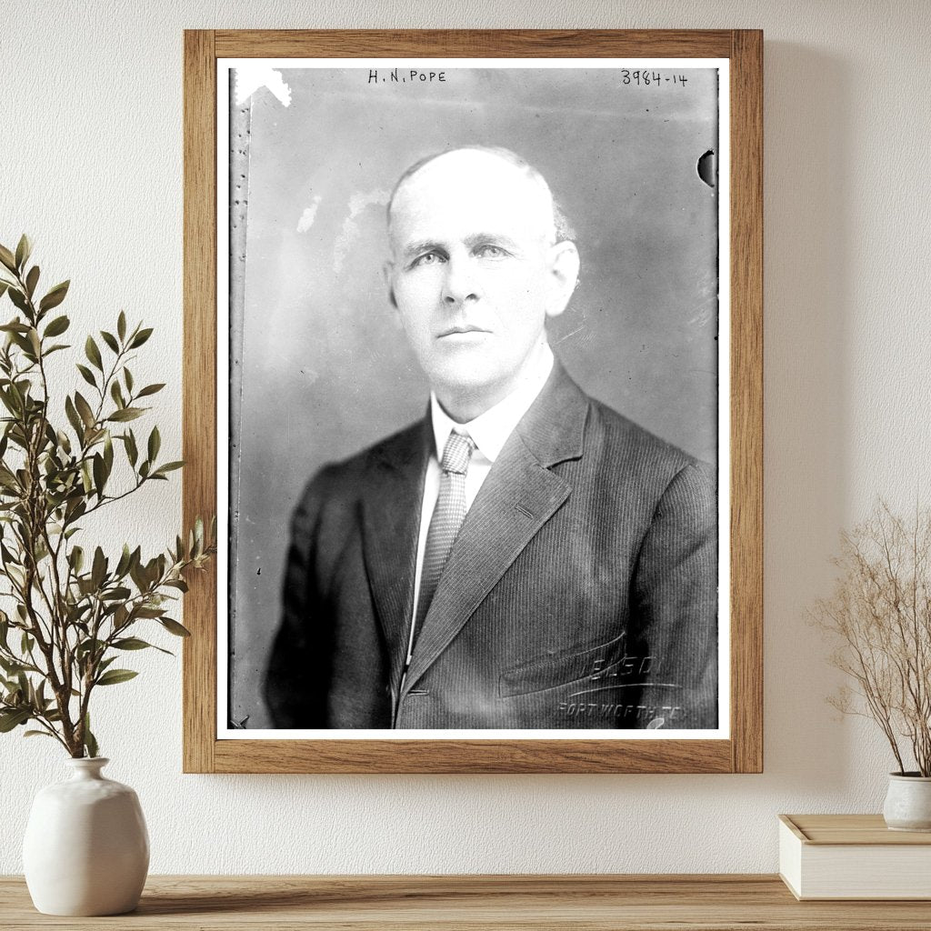 Historic H.N. Pope Print, Vintage Art